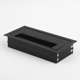 알루미늄 사각 전선캡 블랙 (중) 140mm