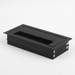 알루미늄 사각 전선캡 블랙 (중) 140mm